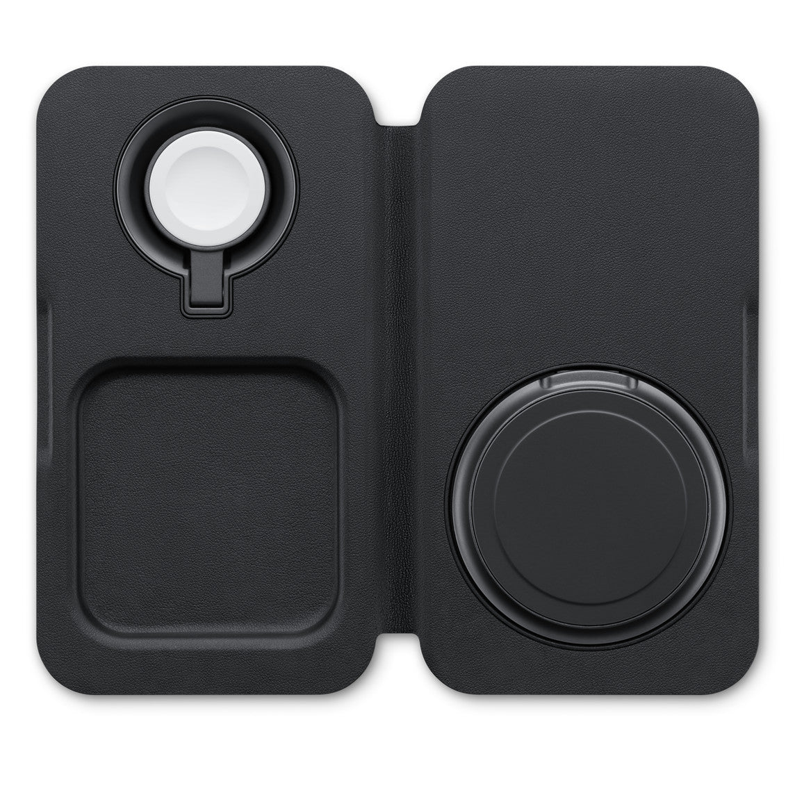 Cargador inalámbrico plegable 3 en 1 de Nimble - Negro